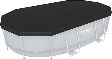 BESTWAY Cobertor de Invierno Ovalado 427x230 cm para Piscinas Ovaladas de 427x250 cm Negro